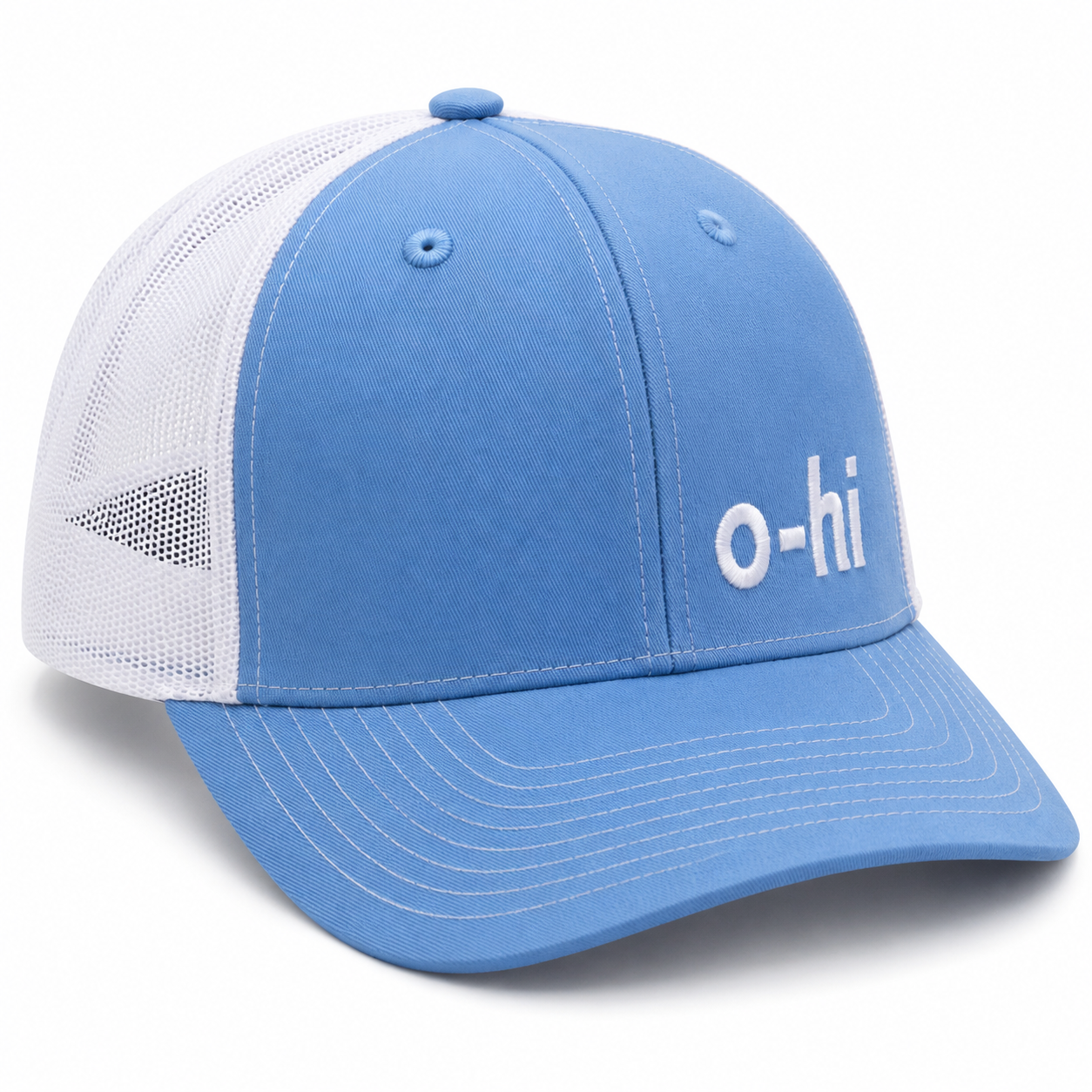 O-Hi Hat - Columbia Blue White