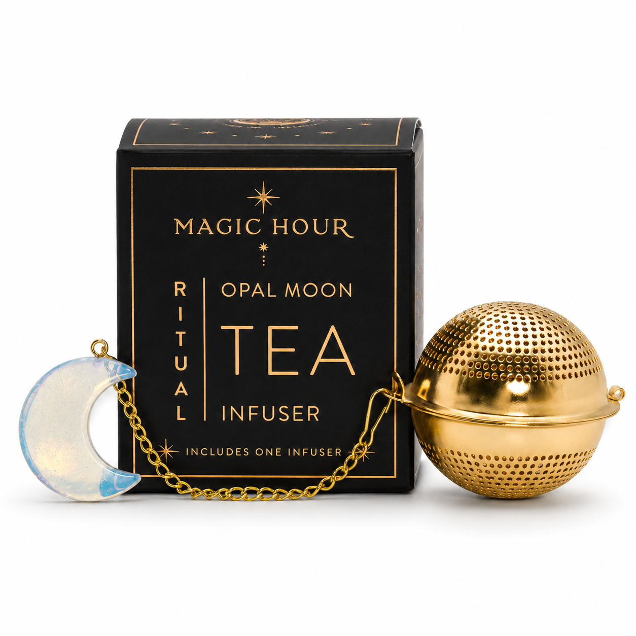 Magic Hour Opalite Moon Tea Strainer