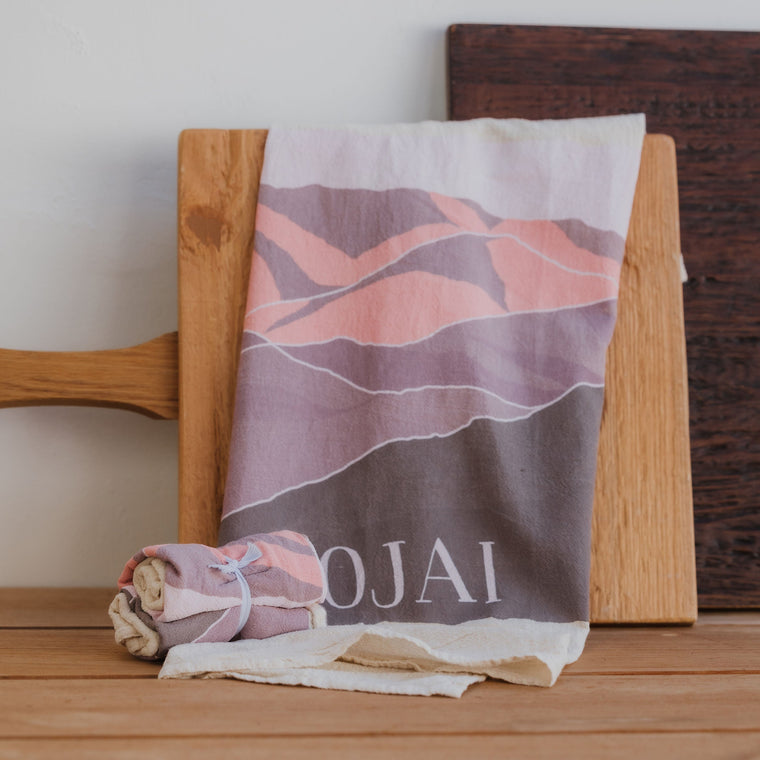 Ojai Tea Towel Pink Moment