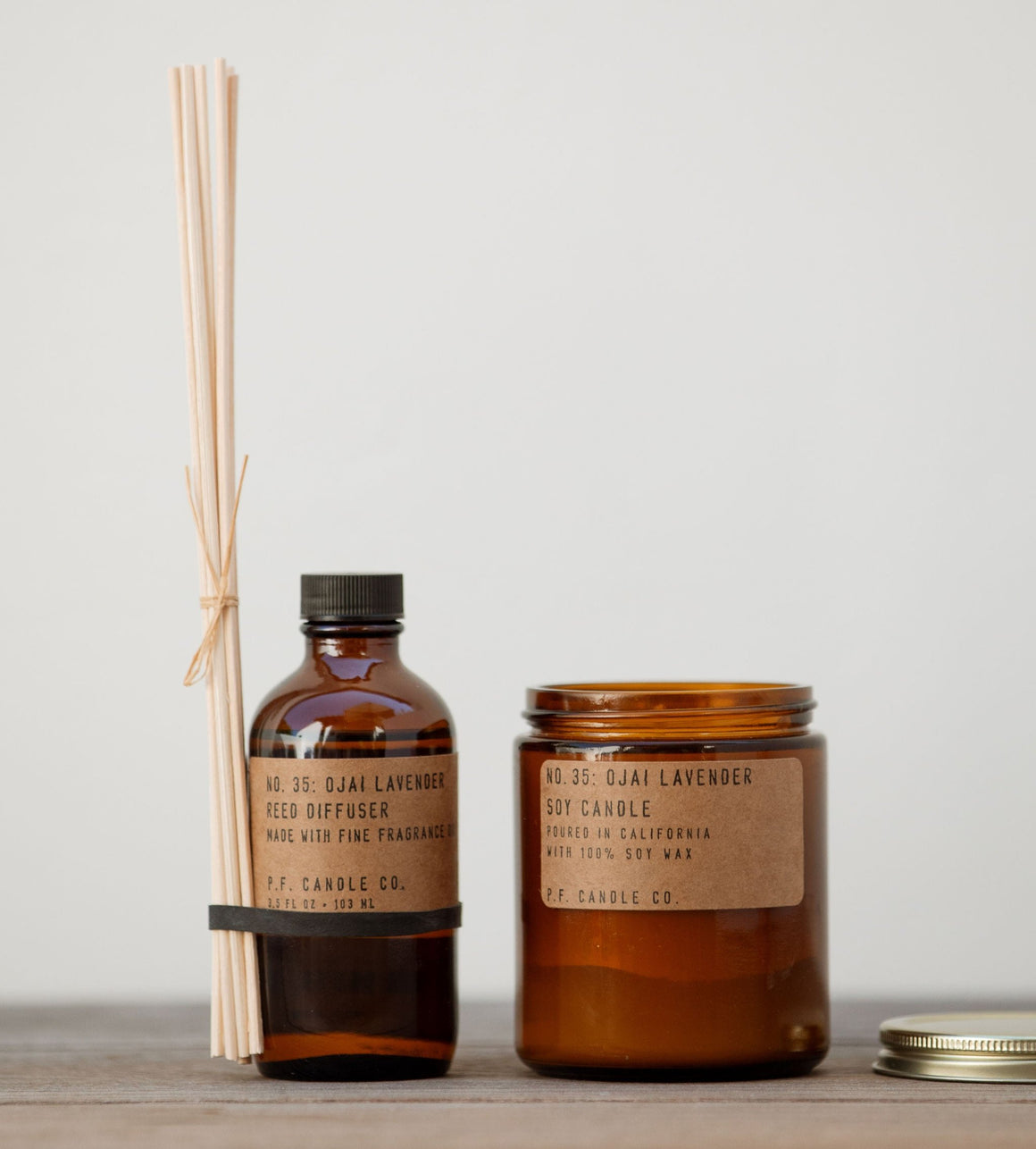 P.F. Candle Co. Soy Candle: Ojai Lavender - Thumbnail 2