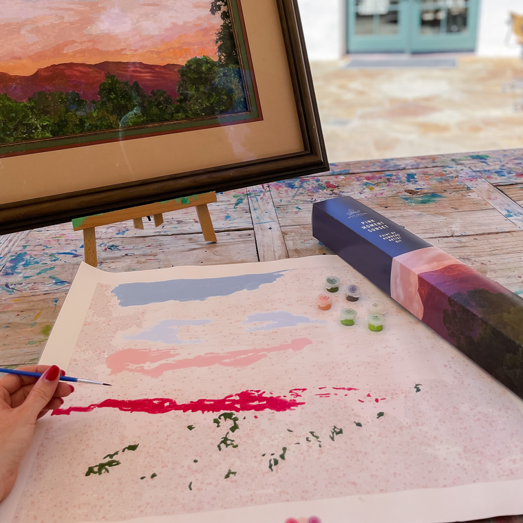 Pink Moment Sunset Paint by Numbers Kit